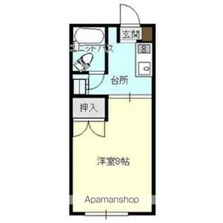 サンコーポ館向【101号室】の間取り