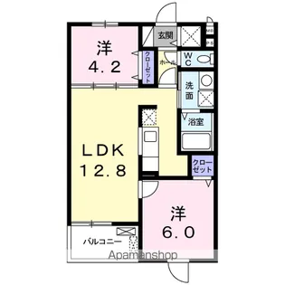 アルページュ祇園【4階】の間取り
