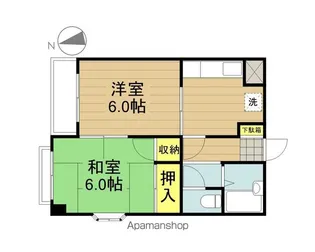 リバーサイドハイツ【2階】の間取り
