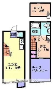 オラーンジェ【403号室】の間取り
