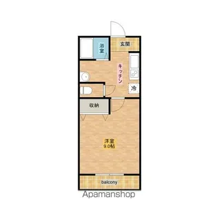 ラージワンコート【1階】の間取り