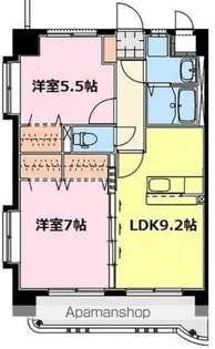 PRENDRE青葉【406号室】の間取り