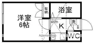 アップルハウス青山Ⅲ【102号室】の間取り