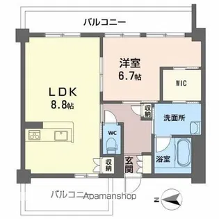 シティコート海老園【3階】の間取り