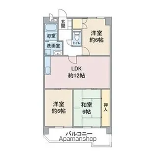 サンシティ小幡【2階】の間取り