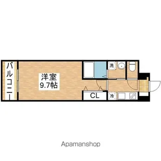 コーポハピネス白砂【1階】の間取り