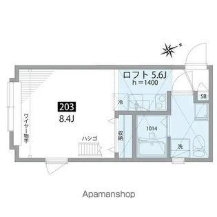 CIEL浜田山【2階】の間取り