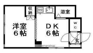 アビアシオン壱番館【506号室】の間取り