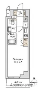 アパートメンツ綱島【4階】の間取り