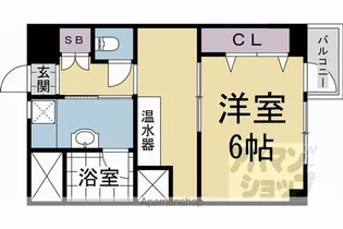 五条ローズハイツ【B-508号室】の間取り