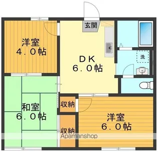 ヴィラ恋ヶ窪【102号室号室】の間取り