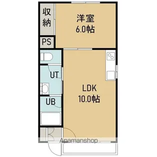 チェリーパーク五稜郭【202号室】の間取り