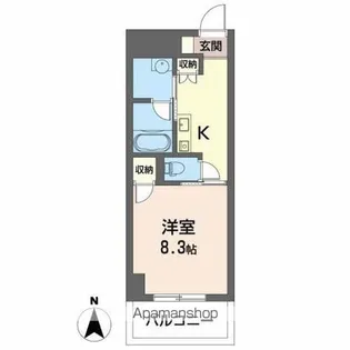 GOLD COURT楽々園【7階】の間取り