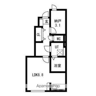 サジタリアス【102号室】の間取り