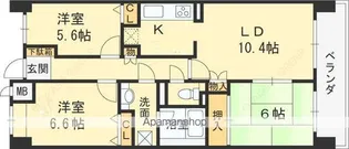ステイツ枚方藤阪メタセコイアの丘【2階】の間取り