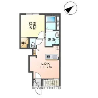 サクシードつばさ【1階】の間取り