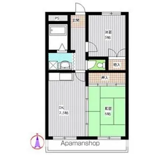 ハイツサイネリア【402号室】の間取り