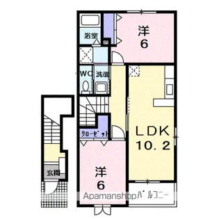 フィオーレ【2階】の間取り