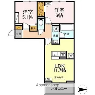 DEAR LIFE【3階】の間取り