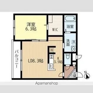 BILLS 棗【3階】の間取り