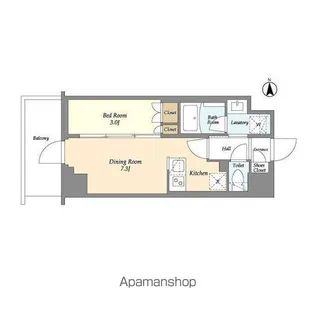 ARKMARK板橋大山【1階】の間取り