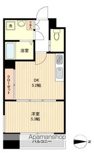 LA DOUCEUR片平【308号室】の間取り