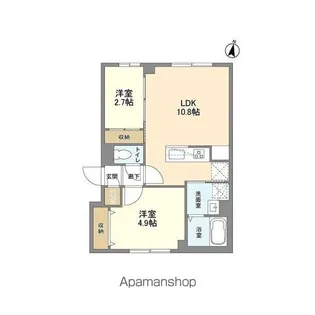 ウェルスクエア西新宿五丁目【1階】の間取り