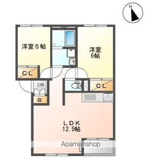 グレイス【1階】の間取り