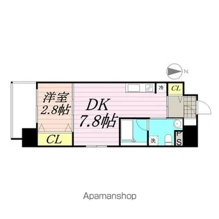 THE BLISSFUL FORT仙台駅東【701号室】の間取り