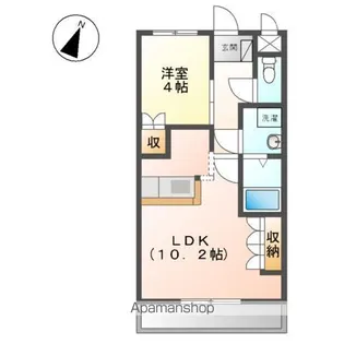サンハイツFUKUDA【203号室】の間取り