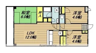 サンウェルティ【5階】の間取り