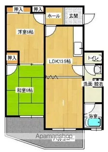 ビバリーヒルズ【5階】の間取り