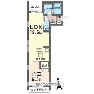 ロータス下北沢【101号室】の間取り