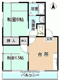グリーンハイツ【102号室】の間取り