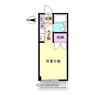 シャトー川島【1階】の間取り