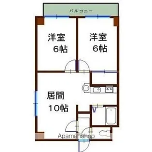 ロイス札幌【2階】の間取り