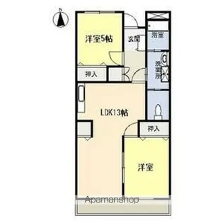 サンシティ名東【2階】の間取り