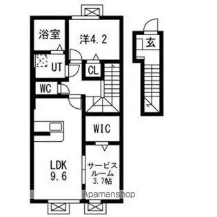 レジデンスⅡ【2階】の間取り