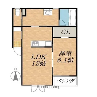 TOWN AK 03【3階】の間取り
