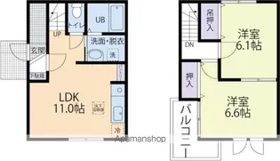 グラシア B【2階】の間取り