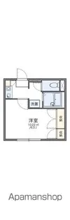 レオパレス舘町【1階】の間取り