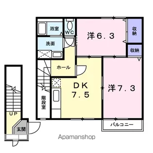グリーンハイツ横浜I【2階】の間取り