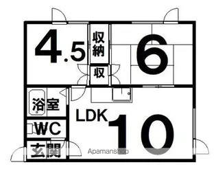 桂マンション【2階】の間取り