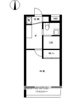 スカイコート品川御殿山EAST【406号室号室】の間取り