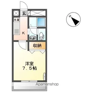 ピアリープレイス【2階】の間取り