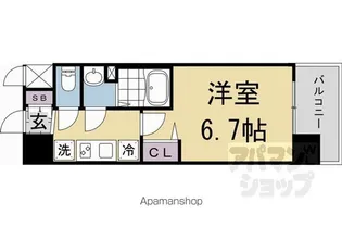 ソルテラス京都JUJO薫【2階】の間取り
