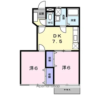 ハーバル24【1階】の間取り