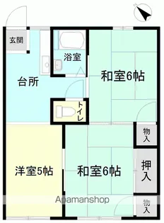 きぬ川ハイツ【102号室】の間取り