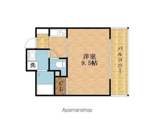 1Kの間取り画像