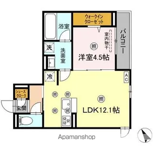 ルミエ西川口【3階】の間取り